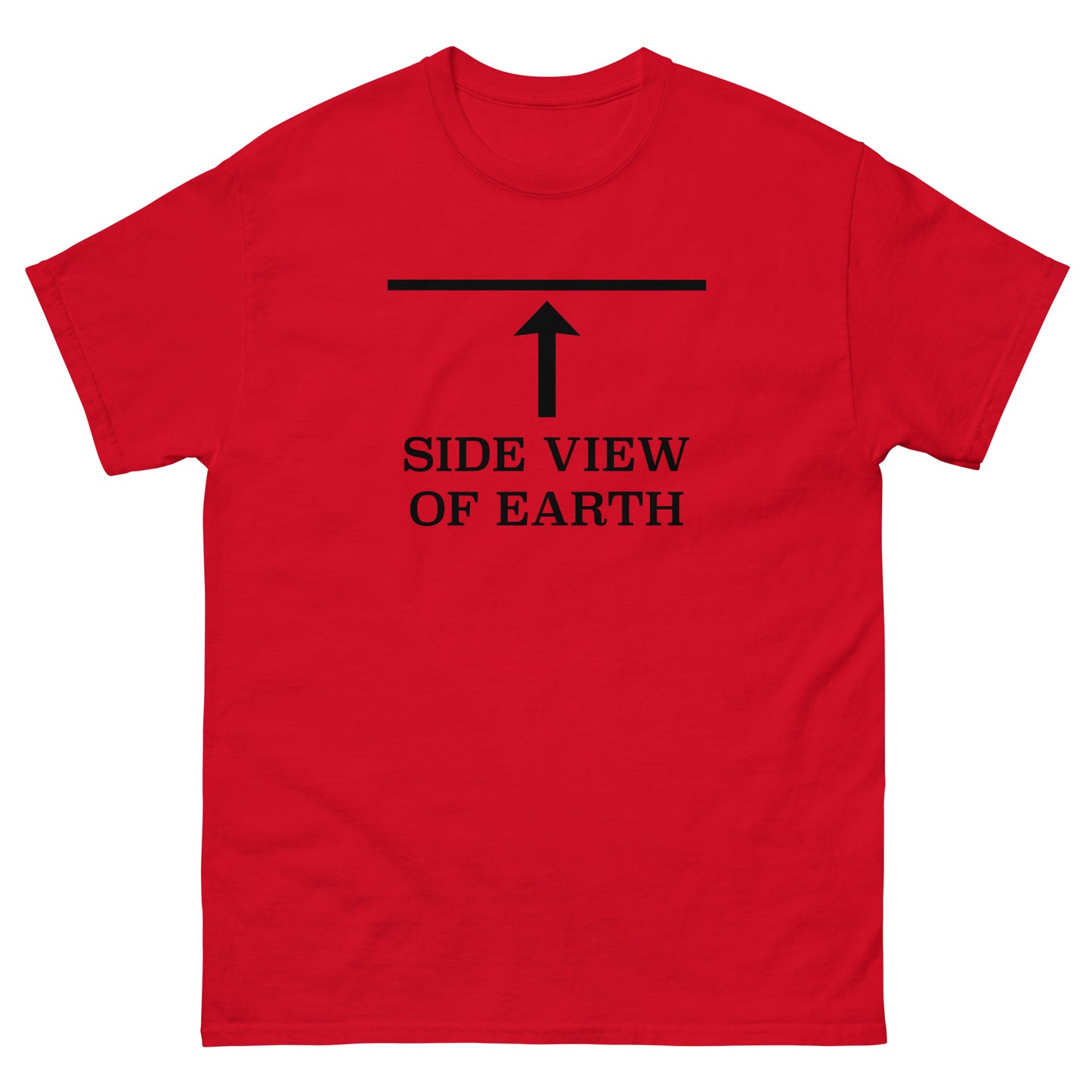 Side View Flat Earth Tee